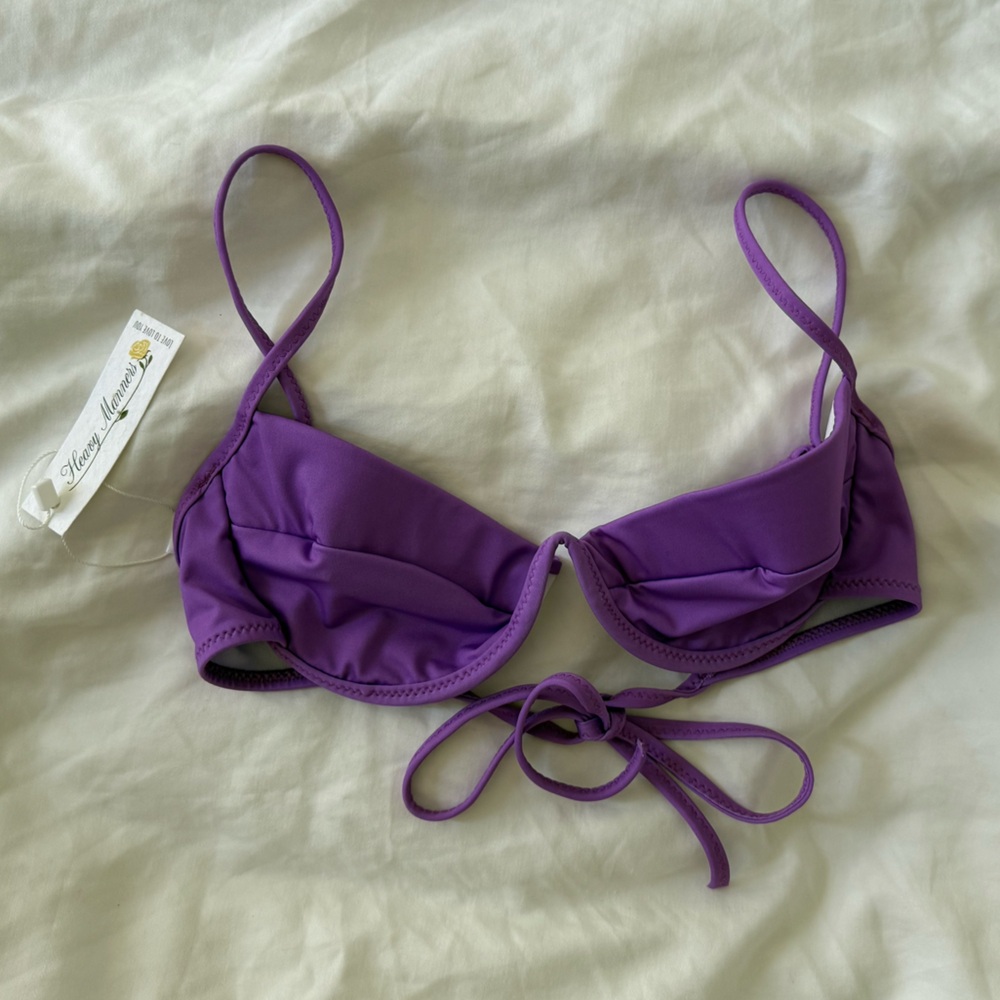 Heavy Manners 2CUTE4U Purple Underwire Bikini Top